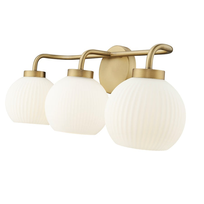 Millennium Lighting Oprah 3Lt Vanity, Vintage Brass