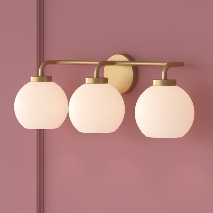 Millennium Lighting Oprah 3Lt Vanity, Vintage Brass