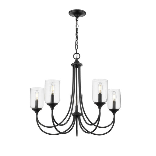 Millennium Lighting Waddingham 5Lt Chandelier, Black