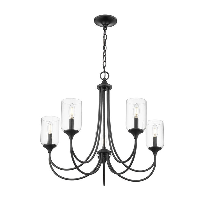 Millennium Lighting Waddingham 5Lt Chandelier, Black