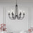 Millennium Lighting Waddingham 5Lt Chandelier, Black