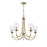 Millennium Lighting Waddingham 5Lt Chandelier, Vintage Brass