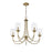 Millennium Lighting Waddingham 5Lt Chandelier, Vintage Brass