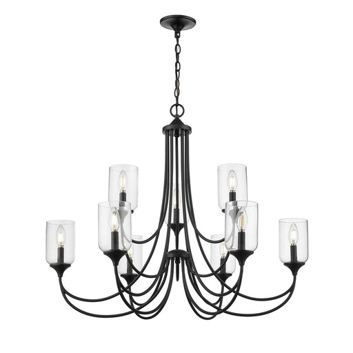 Millennium Lighting Waddingham 9Lt Chandelier, Black