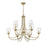 Millennium Lighting Waddingham 9Lt Chandelier, Vintage Brass
