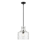 Millennium Lighting Santorini 1Lt Pendant, Black - 22601-MB