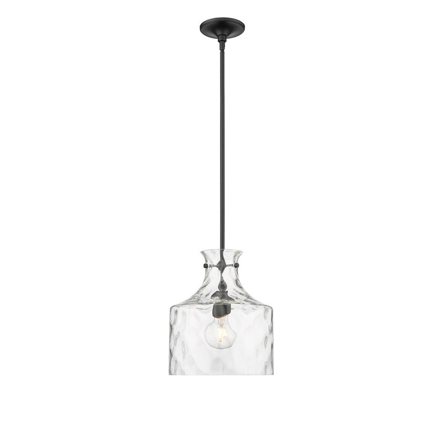 Millennium Lighting Santorini 1Lt Pendant, Black - 22601-MB