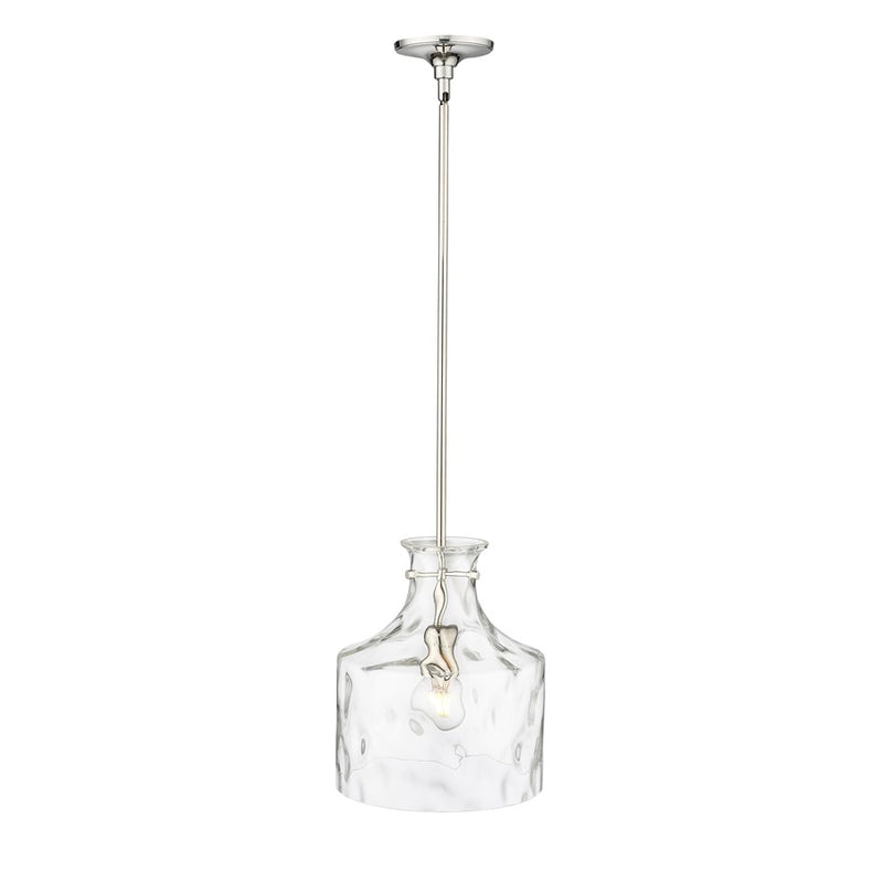 Millennium Lighting Santorini 1Lt Pendant, Polished Nickel
