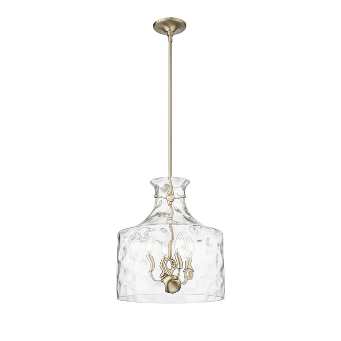Millennium Lighting Santorini 4Lt Pendant, Modern Gold