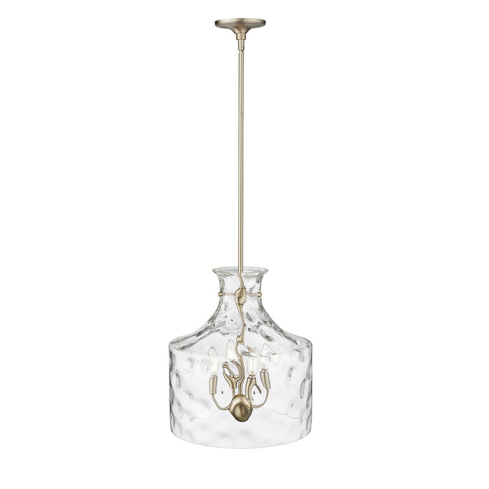 Millennium Lighting Santorini 4Lt Pendant, Modern Gold