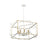 Millennium Lighting Lowe 8Lt Pendant, White/Vintage Brass