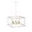 Millennium Lighting Lowe 8Lt Pendant, White/Vintage Brass