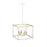 Millennium Lighting Lowe 6Lt Pendant, White/Vintage Brass