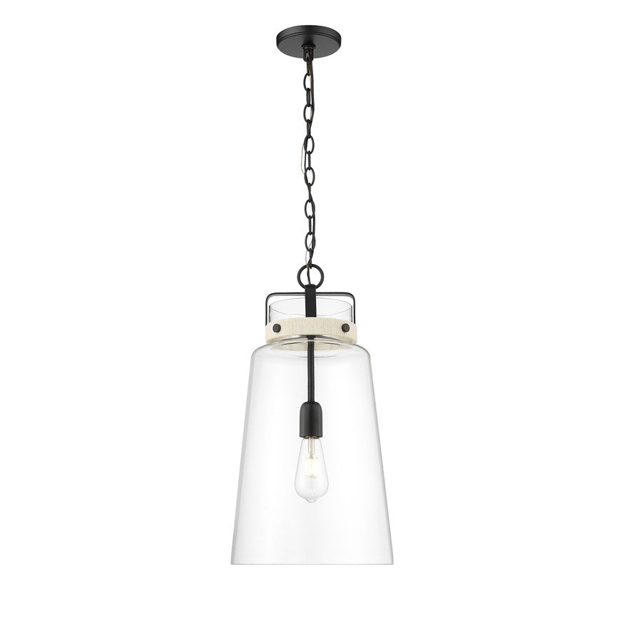 Millennium Lighting Lolla 1Lt Pendant, Black - 22701-MB