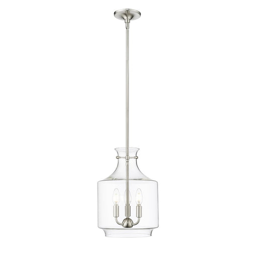 Millennium Lighting Mahannah 3Lt Pendant, Brushed Nickel - 22803-BN