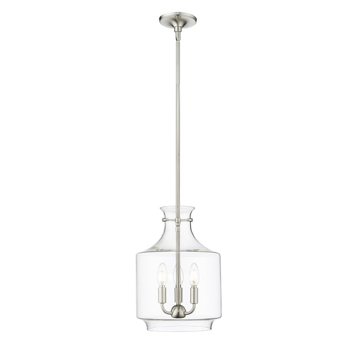 Millennium Lighting Mahannah 3Lt Pendant, Brushed Nickel - 22803-BN