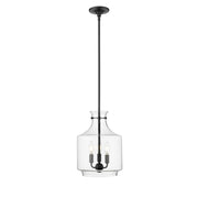 Millennium Lighting Mahannah 3Lt Pendant, Black - 22803-MB