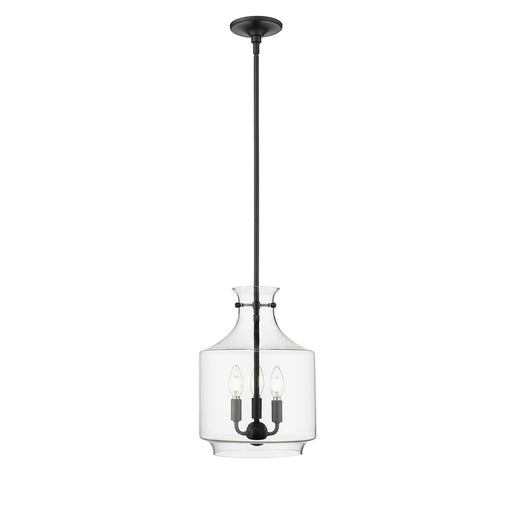 Millennium Lighting Mahannah 3Lt Pendant, Black - 22803-MB