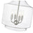 Millennium Lighting Mahannah 4Lt Pendant, Brushed Nickel