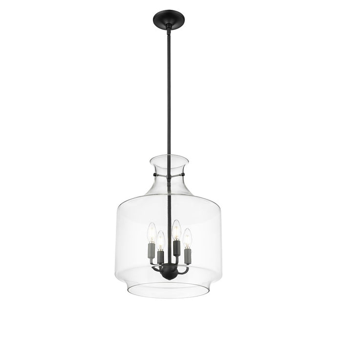 Millennium Lighting Mahannah 4Lt Pendant, Black