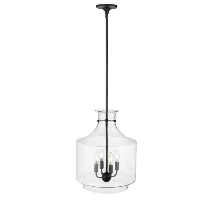 Millennium Lighting Mahannah 4Lt Pendant, Black
