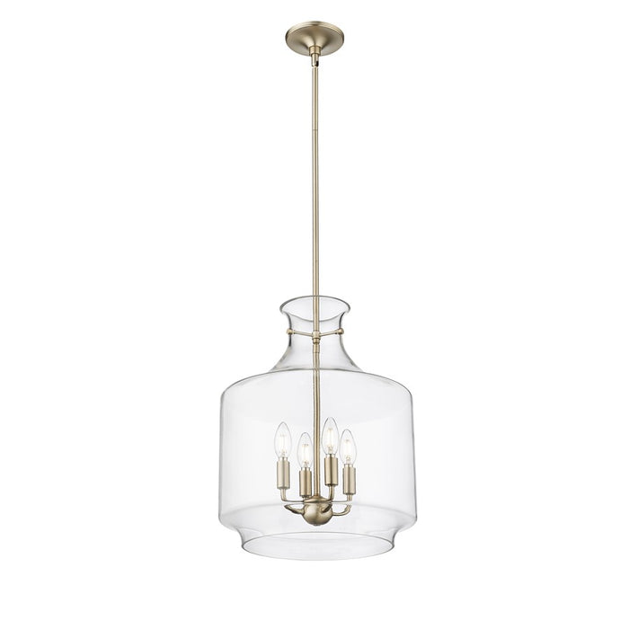 Millennium Lighting Mahannah 4Lt Pendant, Modern Gold