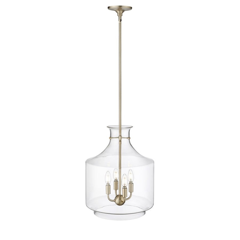 Millennium Lighting Mahannah 4Lt Pendant, Modern Gold