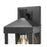 Millennium Lighting Yates 1Lt 14" Outdoor Wall Sconce, Black/Clear