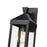 Millennium Lighting Yates 1Lt 17" Outdoor Wall Sconce, Black/Clear