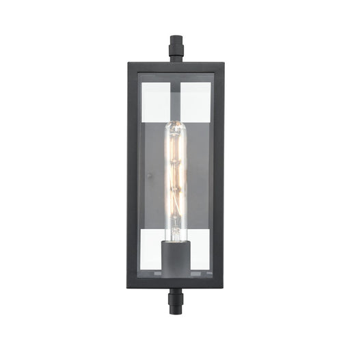 Millennium Lighting Messi 1Lt 14" Outdoor Wall Sconce, Black/Clear - 230001-TBK