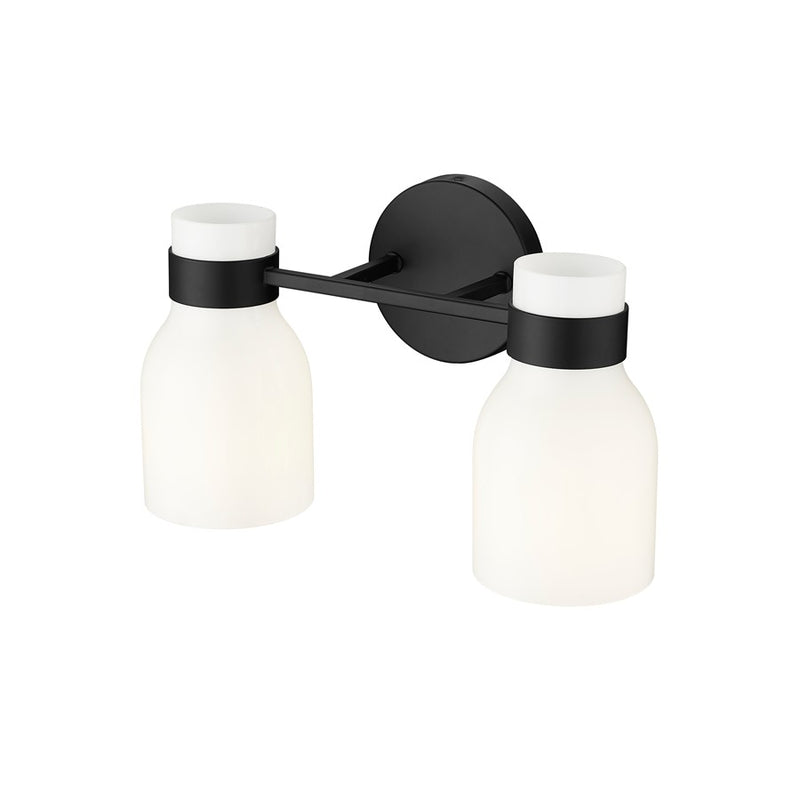 Millennium Lighting Corella 2Lt Vanity, Black