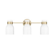 Millennium Lighting Corella 3Lt Vanity, Modern Gold/Opal - 23003-MG