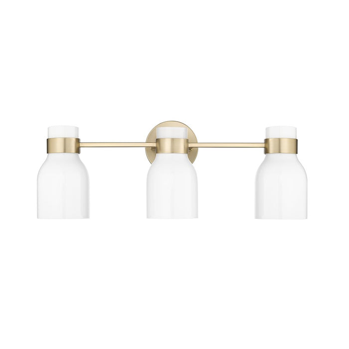 Millennium Lighting Corella 3Lt Vanity, Modern Gold/Opal - 23003-MG
