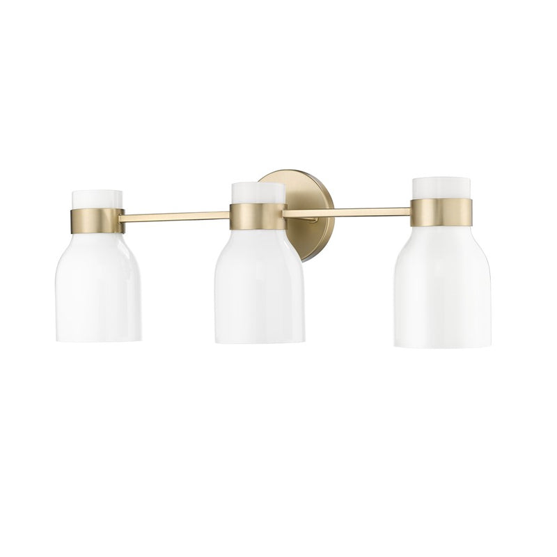 Millennium Lighting Corella 3Lt Vanity, Modern Gold/Opal