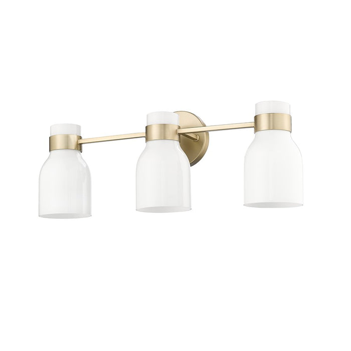 Millennium Lighting Corella 3Lt Vanity, Modern Gold/Opal