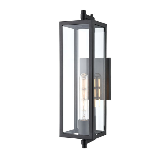 Millennium Lighting Messi 1Lt 18" Outdoor Wall Sconce, Black/Clear