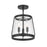Millennium Lighting Adabella 3Lt Semi Flush Mount, Black/Clear - 230103-MB