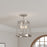 Millennium Adabella 3Lt Semi Flush Mount, Nickel/Clear