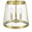 Millennium Lighting Adabella 3Lt Semi Flush Mount, Brass/Clear