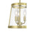 Millennium Lighting Adabella 3Lt Semi Flush Mount, Brass/Clear