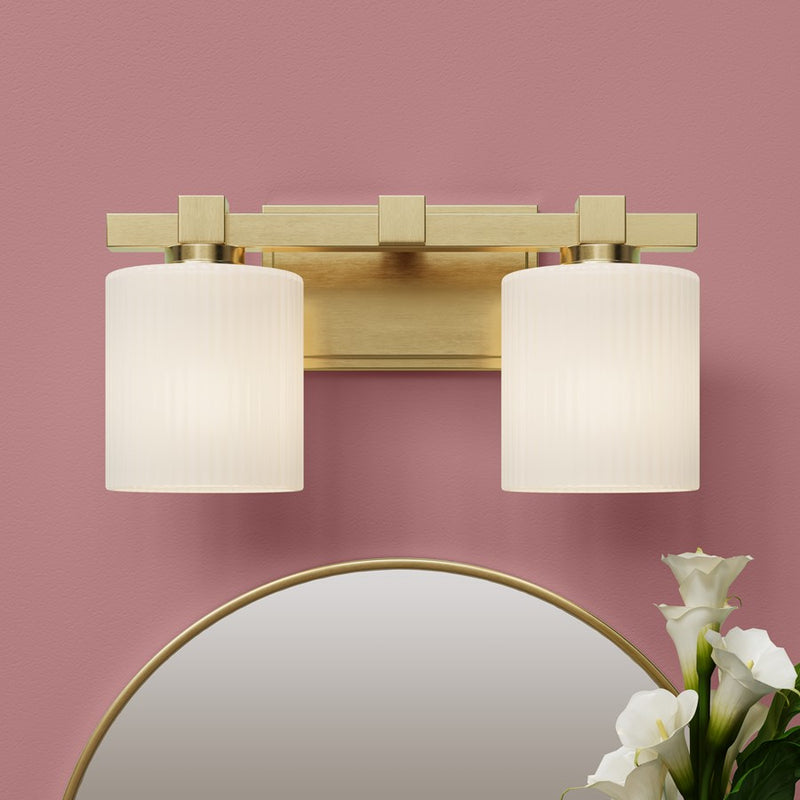 Millennium Lighting 2Lt Vanity, Vintage Brass