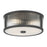 Millennium Lighting Ardezia 3Lt Flush Mount, Matte Black/Clear Ribbed - 23203-MB