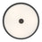 Millennium Lighting Ardezia 3Lt Flush Mount, Matte Black/Clear Ribbed