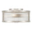 Millennium Lighting Ardezia 3Lt Flush Mount, Nickel/Clear Ribbed