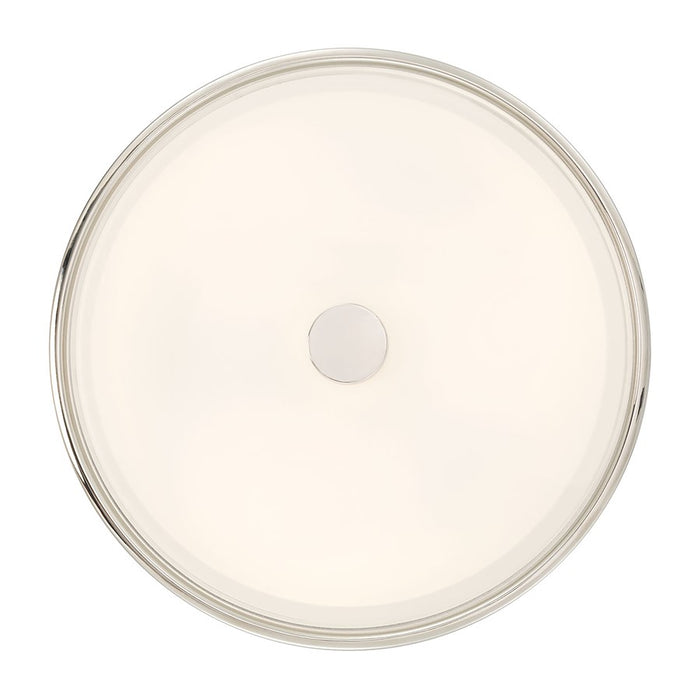 Millennium Lighting Ardezia 3Lt Flush Mount, Nickel/Clear Ribbed