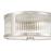 Millennium Lighting Ardezia 3Lt Flush Mount, Nickel/Clear Ribbed