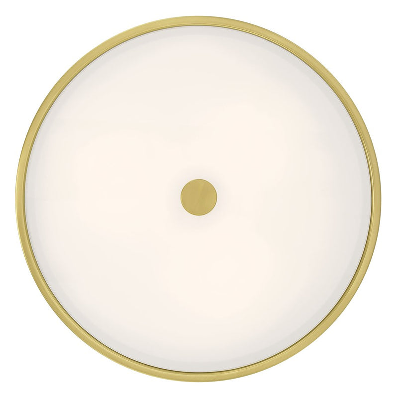 Millennium Ardezia 3Lt Semi Flush Mount, Brass/Clear Ribbed