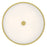 Millennium Ardezia 3Lt Semi Flush Mount, Brass/Clear Ribbed