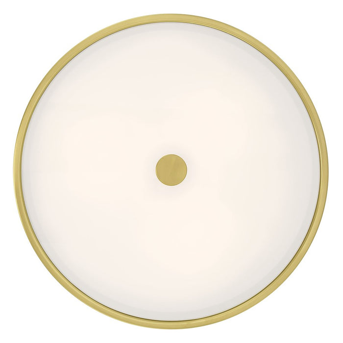Millennium Ardezia 3Lt Semi Flush Mount, Brass/Clear Ribbed