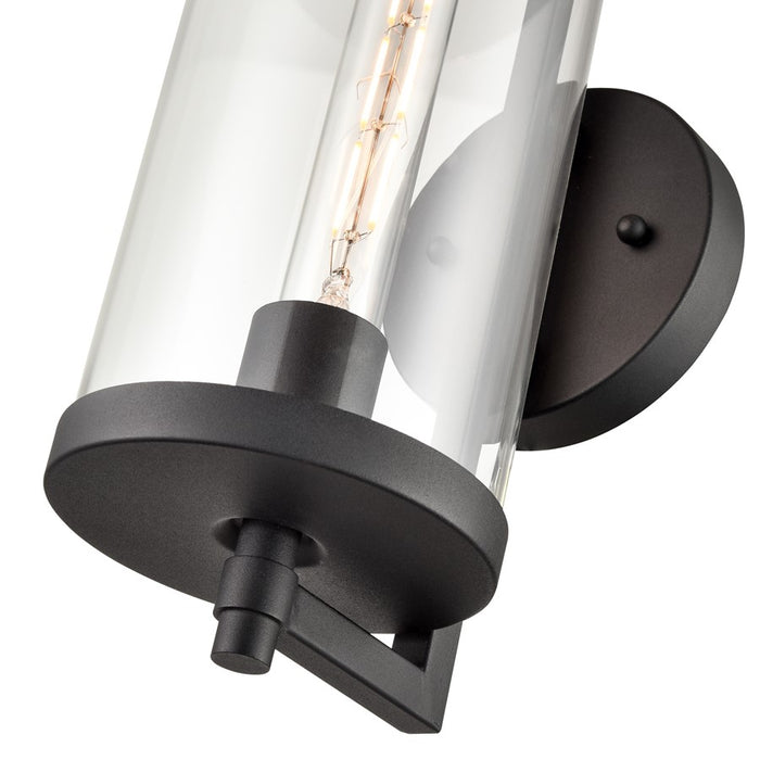 Millennium Lighting Beckham 1Lt 14" Outdoor Sconce, Black/Clear